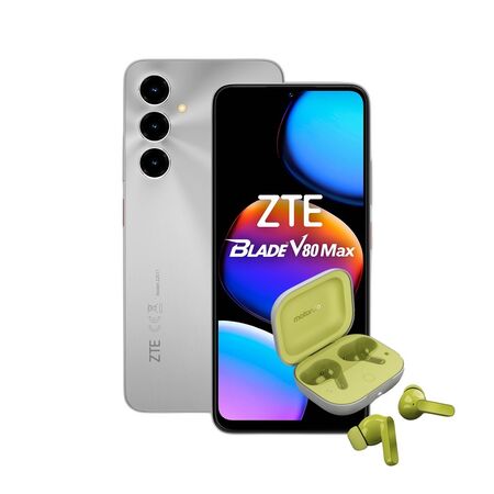 Combo ZTE V80 Max 4+256GB Silver + Moto Buds Guitar Green Banana
