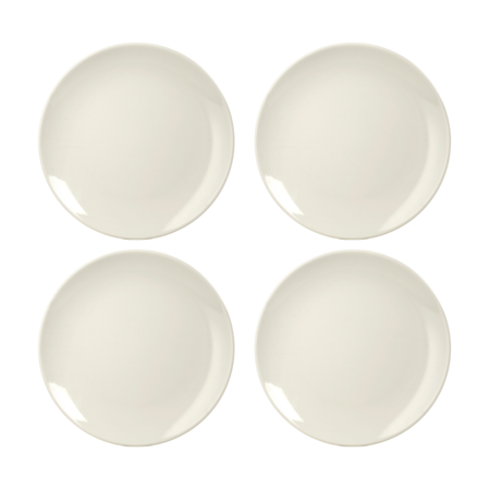 Set x 4 Platos Playo 25 cm Porcelana Natural Lona Aston