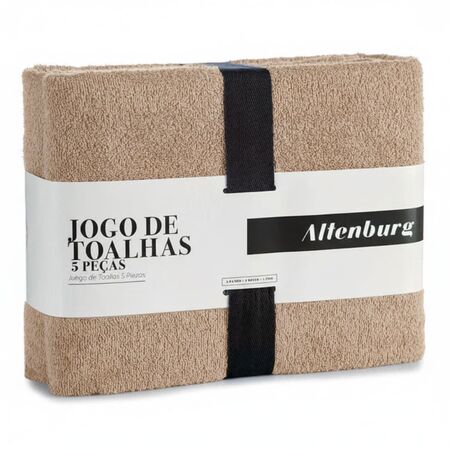 Juego Toalla Y Toallon Altenburg Favo Beige