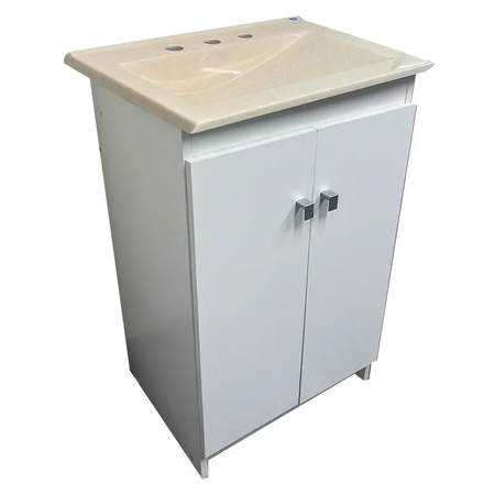 Vanitory CV482 52x42cm Redond Beige 3Ag MS MARMOL SINTETICO