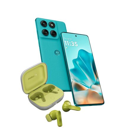 Combo Moto Edge 60 Fusion 8+256GB Amazonite + Moto Buds Green Banana