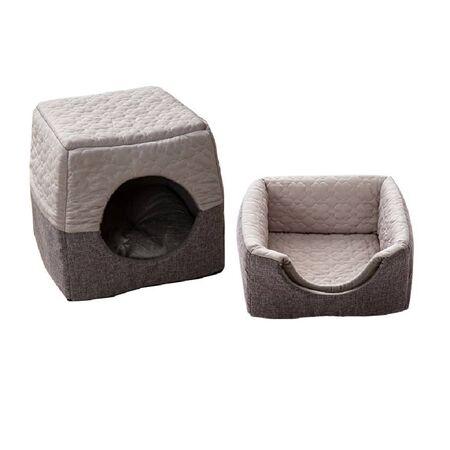 Cama Para Mascotas 3 En 1 Talle S Lino Nylon Y Poliéster Proline CYCPR113