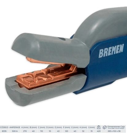 Pinza Porta Electrodos Bremen 500A