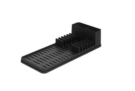 Escurridor De Platos De Plastico C/ Bandeja Single Negro Brinox ( 17013/3008)
