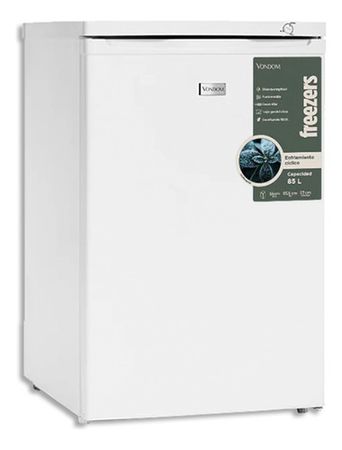 Freezer Vertical Bajo Mesada Vondom 85 Litros Línea Blanca