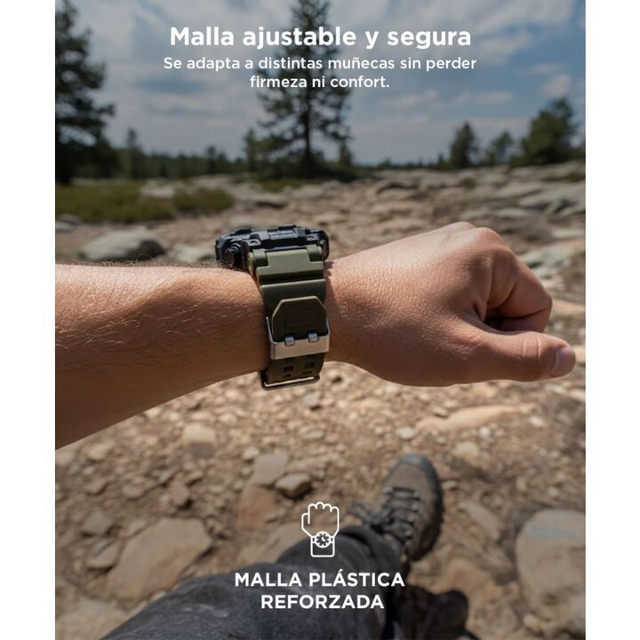 Reloj Digital Gadnic RM80F23 Hombres Sumergible Alarma Cronometro Display LED - Vista 5