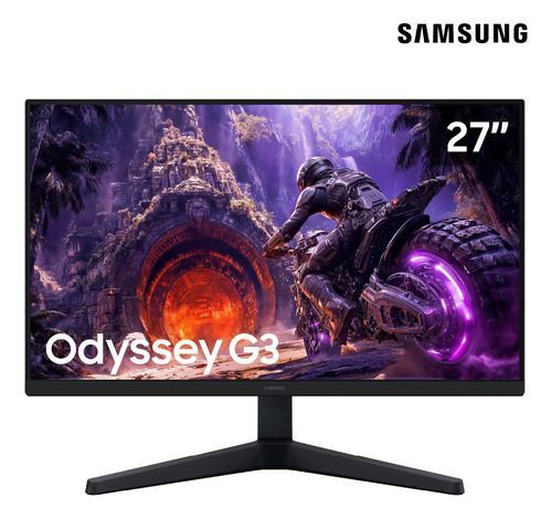 Monitor Samsung 27" Odyssey G300 FHD 200 Hz - Vista 1