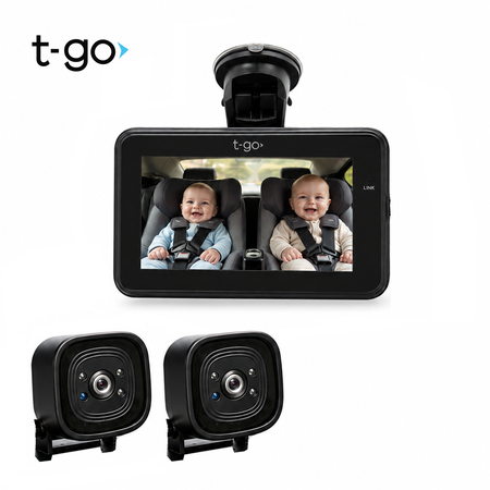 Baby Call Car Doble Camara HD Monitor 360° 2 Pantallas para auto