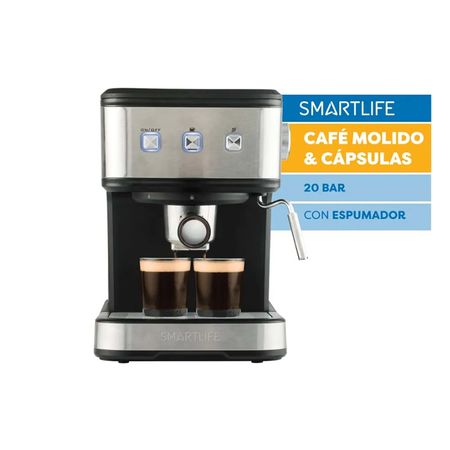 Cafetera Express Smartlife Digital Acero Inoxidable 20 Bares Sl-ec8501