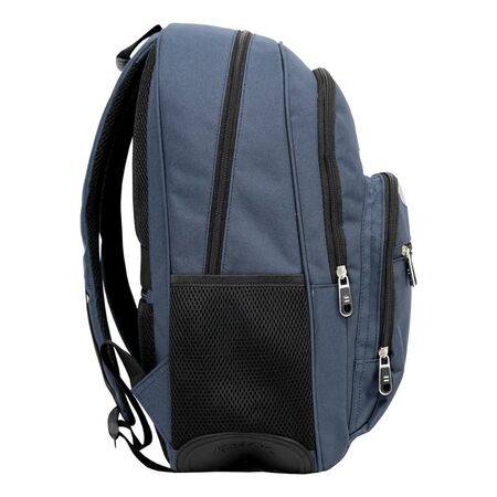 Mochila Kossok Mystic Escolar Porta Laptop Reforzada Azul Liso