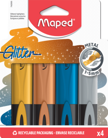 Marcador Maped Classic Metal Colores X4