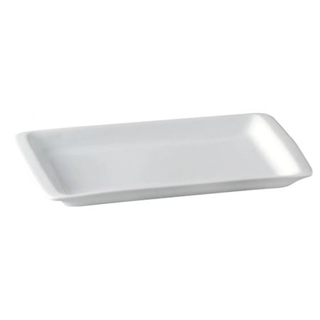 Bandeja Rectangular 21 Cm Cocina Porcelana Vajilla Schmidt Blanco