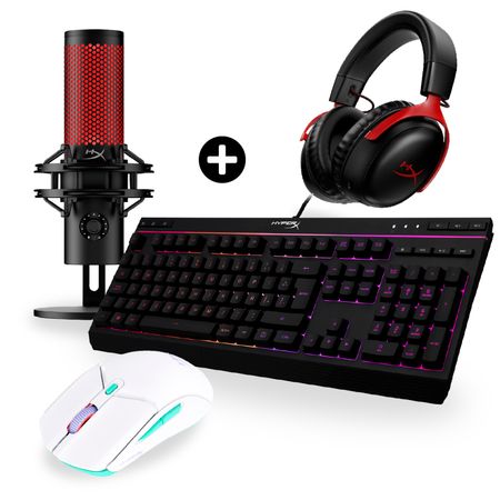 Combo Gamer Hyperx Alloy Core Cloud Iii Quadcast 2 Haste 2