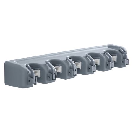 Organizador de Escobas Gris Gadnic 6 Ganchos 5 Porta Escobas