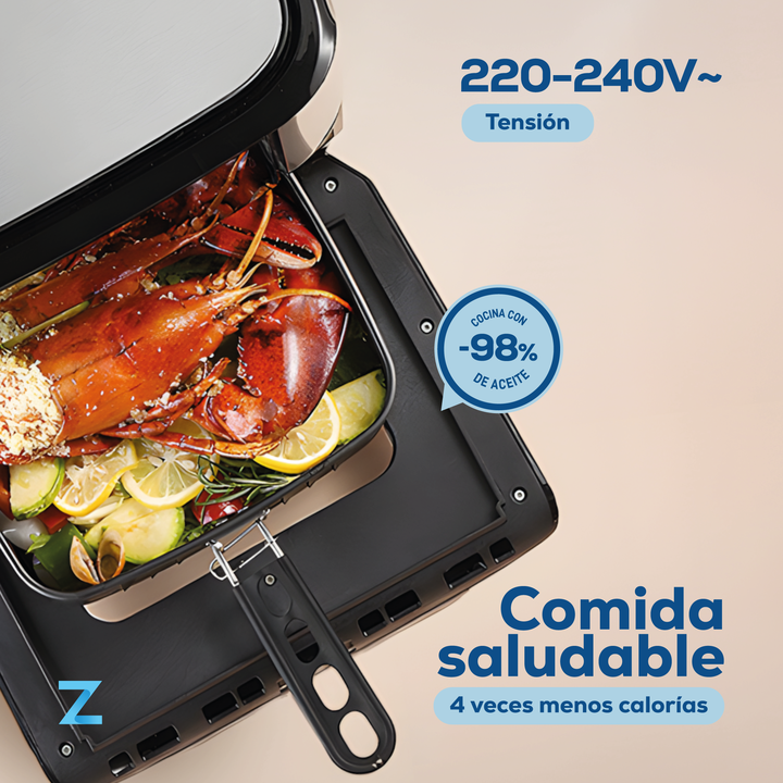 Freidora De Aire Horno Zego 12lts 1800w Digital Cventana - Vista 4