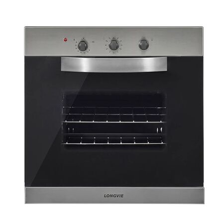 Horno A Gas Empotrable Acero Inox 60 Cm Grill Electrico Longvie H1900xf