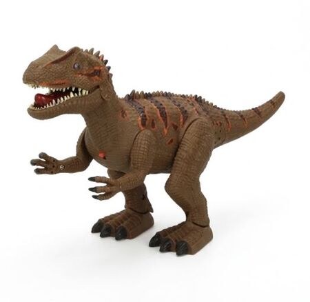 Dinosaurio T-Rex camina luz sonidos