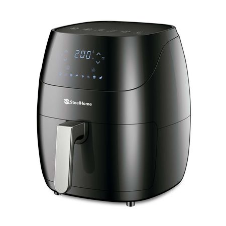 Freidora De Aire Fryer Digital Negra Steel Home Ra-af5l