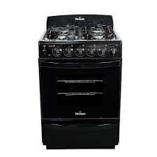 COCINA FLORENCIA 5507F NEGRA MULTIGAS SIN PARRILLA VIDRIO DOBLE HORNO VAL/SEG. - 4609525 