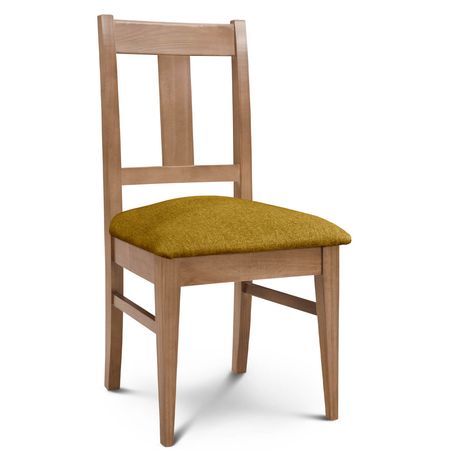 Silla de Comedor Euro lustre Abedul Tapizado Shot Bronze Espacity