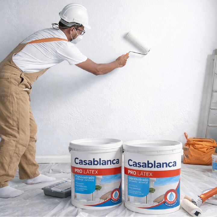 Pintura Casablanca Pro Látex Concentrado Interior/Exterior 10 Lts - Vista 3