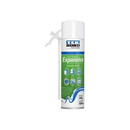 Espuma de poliuretano expandido de 320g/500ml etiqueta verde Tek Bond