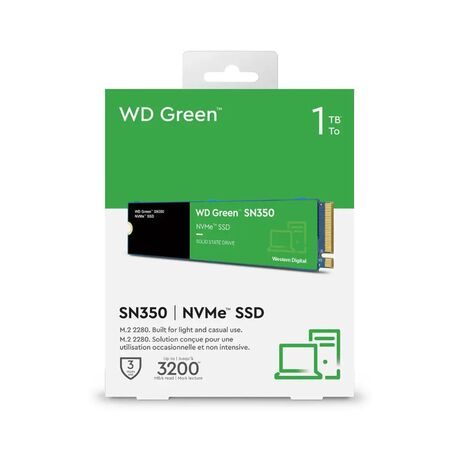Disco Solido SSD1TB Western Digital M.2 SN350 NVME Verde