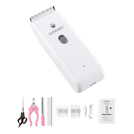 Maquina Para Rasurar Perros Gatos Gadnic + Accesorios de Aseo