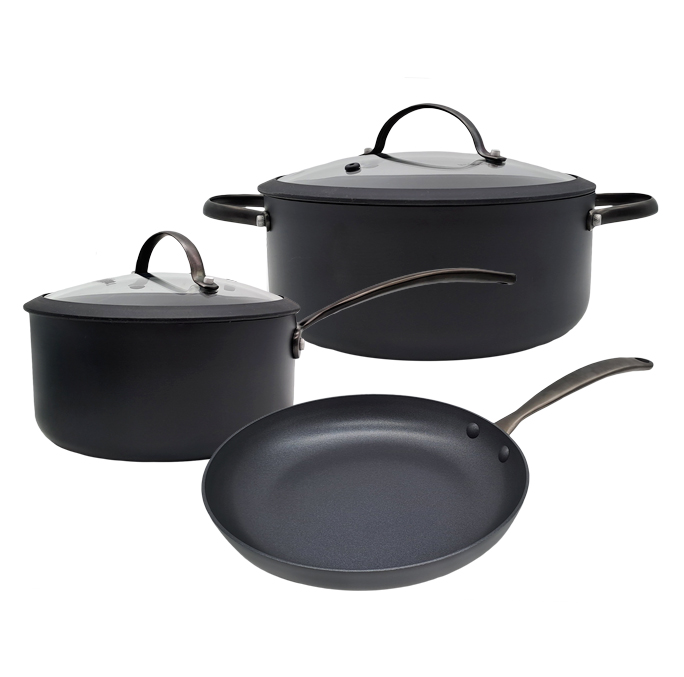 Bateria de cocina 5 piezas - TOTAL BLACK Aluminio - Vista 1