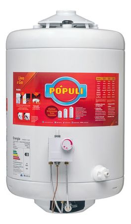 Termotanque A Gas Ecotermo Populi 45lts C/sup Tio Musa