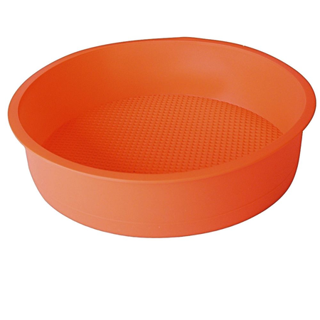 Tortera Molde Silicona 24Cm Naranja Apto Horno Microondas