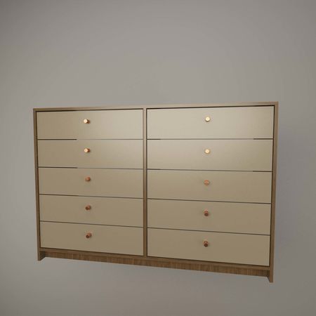 Chiffonier 10 Cajones Tables Cod: 6059 Olmo Finlandes-Gris