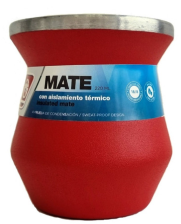 Mate Térmico Coleman Acero Inoxidable Termico 220ml Rojo