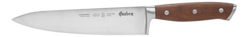 Cuchillo Chef 8 Acero Inoxidable Mango Madera Hudson Marrón - Vista 1
