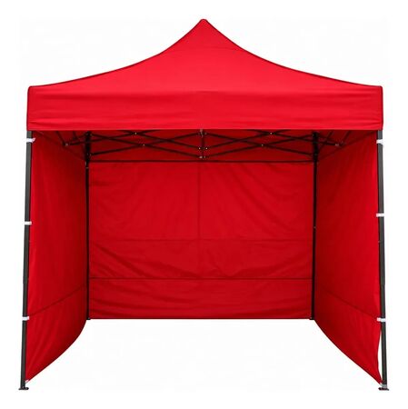 Gazebo Plegable C/ Pared 3x3m Black Jack Gaze02 Oxford 1080d Rojo
