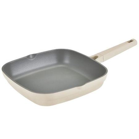 Sartén Antiadherente Cuadrada 28cm Carol de Aluminio Fundido beige