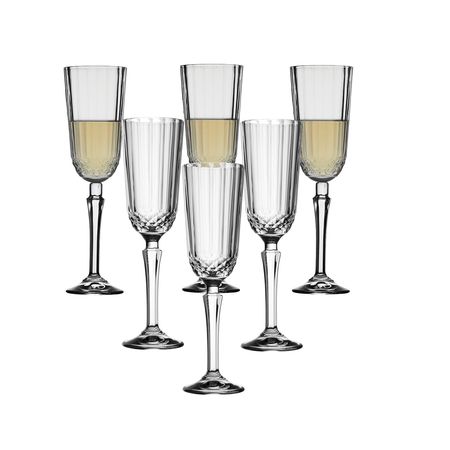 Set x 6  Copa Vaso Vidrio Champagne 125 ml Diony Pasabahce 