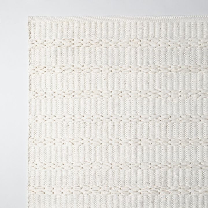 Alfombra simil Yute Blanco - 300 x 400 cm - Vista 2