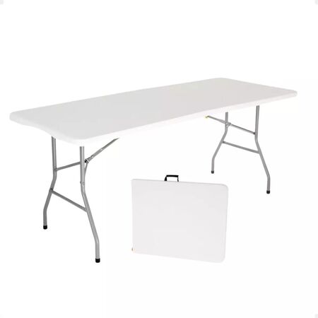 Mesa De Jardin Plegable Rofft 1.8 Mts Valija Para Camping