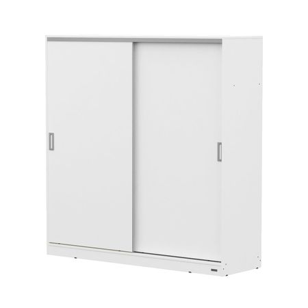 PLACARD MOSCONI 2 PUERTAS CORREDIZAS DAKAR 180 CM GUÍA METÁLICA 56349 COLOR BLANCO