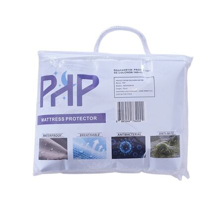 Protector de Colchon Php BEDPADB140 140X190 2 Plazas Impermeable