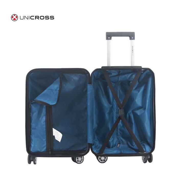 Valija Negra Carry On Unicross ABS 20 Ideal Cabina Ruedas 360° - Vista 4