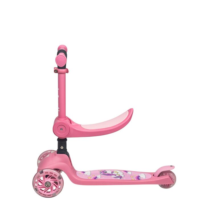 Monopatín 2 en 1 Plegable K4 Infanti Rosa - Vista 3