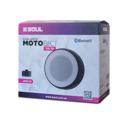 Parlante Soul portatil recargable bluetooth motos y bicicletas