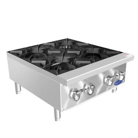 Anafe Industrial A Gas Cookrite 4 Hornallas Acero Inoxidable Plateado
