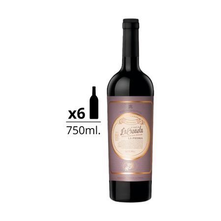 Vino Tinto Tinto Negro La Piedra Malbec Caja x 6