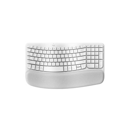 Teclado Logitech Wireless Wave Keys Ergo White Esp 920-012279