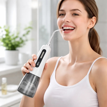 Irrigador Bucal 120psi Recargable Ipx7 9 Modos Digital 6 Boq