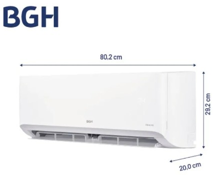 BGH SILENT AIR AIRE ACONDICIONADO BS-35WCDW SPLIT 3600W FRIO-CALOR