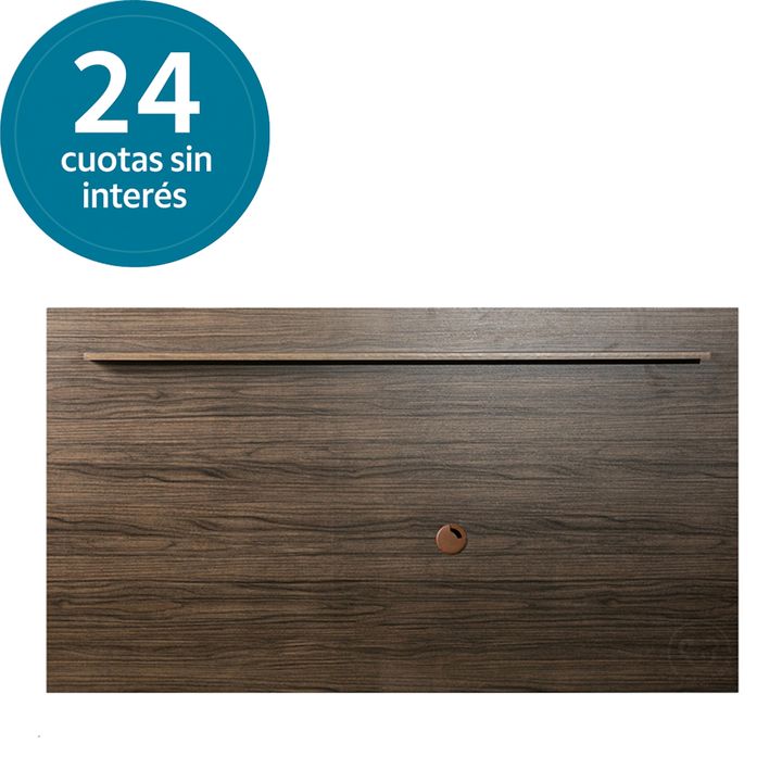 Panel Flotante para TV Reforzado Nogal Maximo Milan - Vista 7